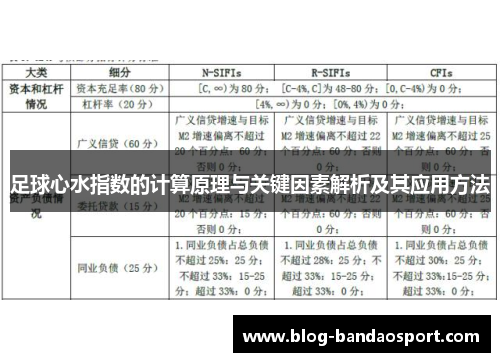 足球心水指数的计算原理与关键因素解析及其应用方法